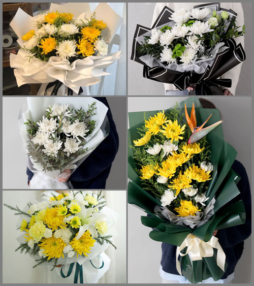 浙江省金华义乌市赤岸镇三角毛店村白事花束代送